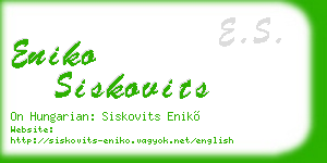 eniko siskovits business card